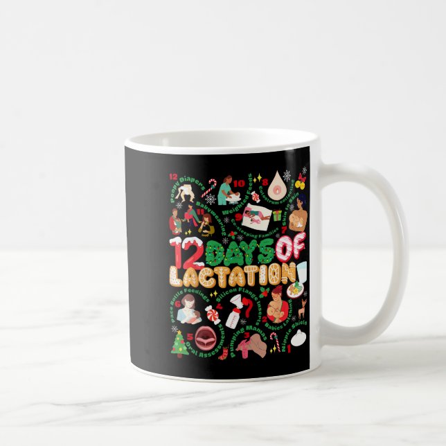 12 Day Of Ibclc Lactation Consultant Breastfeeding Kaffemugg (Höger)