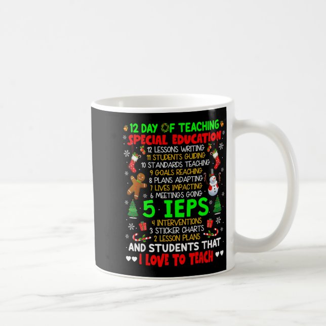 12 Days Of Teaching Special Education Ieps Sped Te Kaffemugg (Höger)
