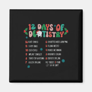12 Dentist Dental Hygie i Tandvård Magnet