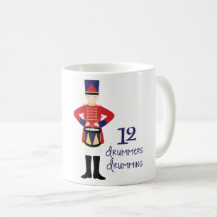 12 Drummer Drumming Kaffemugg