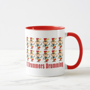 12 Drummers Drumming Mugg