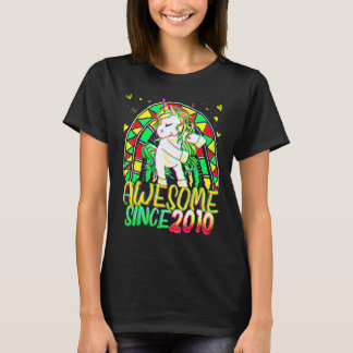 12:e: 12 år gammal blommande enhörning t shirt