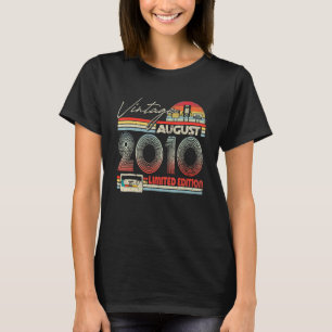 12:e Birthday August 2010 Vintage Cassette T Shirt
