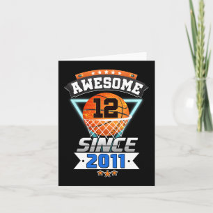 12:e Birthday Basketball Player Fantastisk sedan 2 Kort