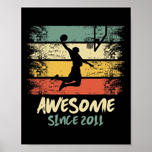 12:e Birthday Basketball Player Fantastisk sedan 2 Poster (Framsidan)