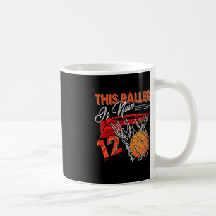 12:e Birthday Basketball Roligt 12 år Gamla barn G Kaffemugg