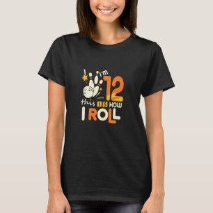12:e Birthday Bowling Shirt 12 tolv. T