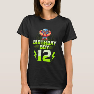 12:e Birthday Boy 12:e Year Old Wrestling Wrestle  T Shirt
