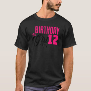 12:e Birthday Girl 12 Years Bday T Shirt