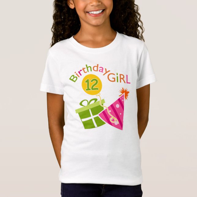 12:e Birthday Girl T-shirt (Framsida)