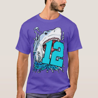 12:e Birthday Shark T Shirt