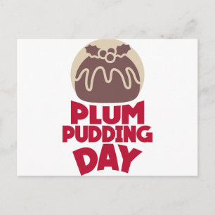 12:e februari - Plum Pudding Day Vykort