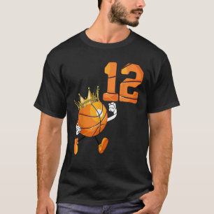 12:e födelsedag 12 år gammal basketboll Älskare Te T Shirt