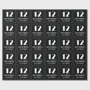 12:e födelsedag - Art Deco Inspired Titta "12", Na Presentpapper