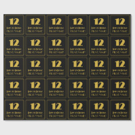 12:e födelsedag - Art Deco Inspired Titta "12" och Presentpapper