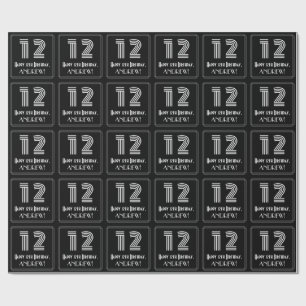 12:e födelsedag: Art Deco Inspired Titta "12" w/ N Presentpapper
