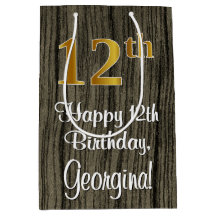 12:e födelsedag: Elegant Faux Guld look #, Faux Wo