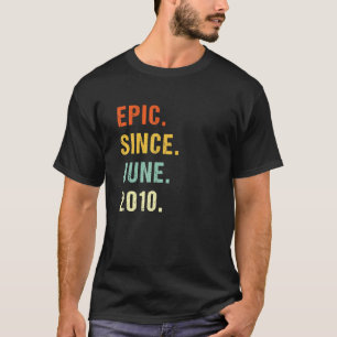 12:e födelsedag Epic sedan juni 2010 12 år gamla r T Shirt