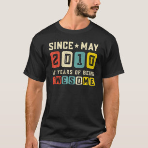 12:e födelsedag Fantastisk sedan maj 2010 Vintage T Shirt