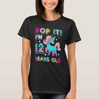12:e födelsedag Fidget Leksak Birthday Girl 12-åri T Shirt