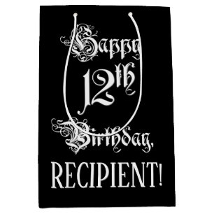 12:e födelsedag: Finare, Elegant, skript + eget na