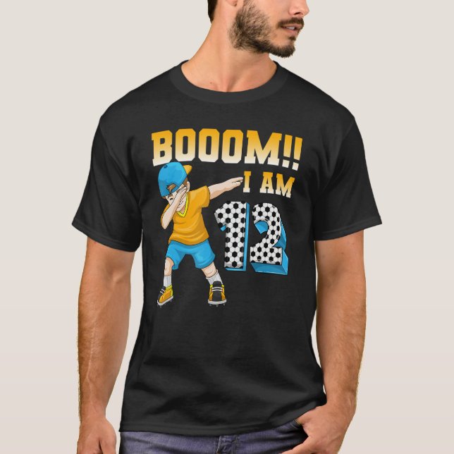 12:e födelsedag Födelsedagsfest 12 år T Shirt (Framsida)