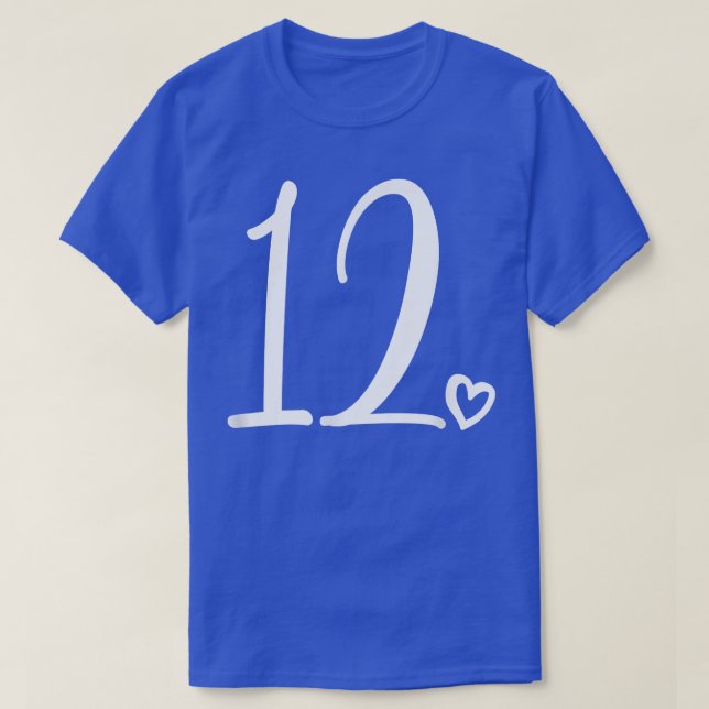 12:e födelsedag, Kids Girls, tolv, tolv år T Shirt (Design framsida)