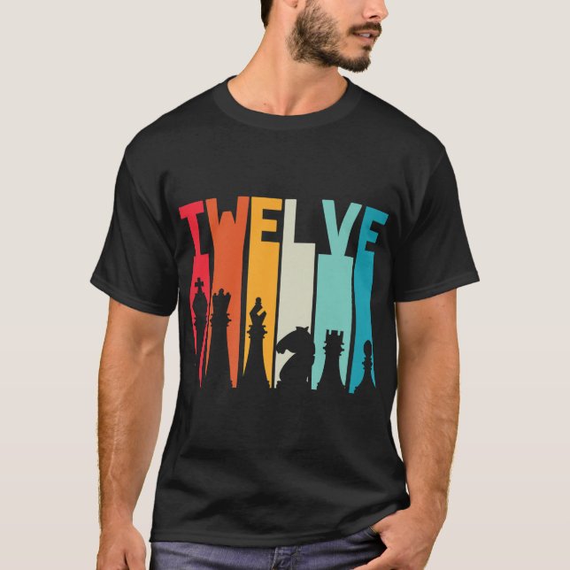 12:e födelsedag: "The Birthday Gift Chess Player R T Shirt (Framsida)