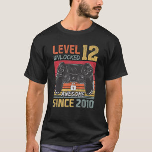 12:e födelsedagsspelsnivå 12 Olåst Fantastisk-stif T Shirt