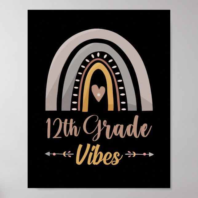 12:e Klass Vibes tolfte Klass Back to school Poster (Framsidan)