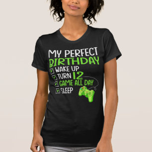 12:e Perfekt Birthday Boys Gaming 12 år gammal Gif T Shirt