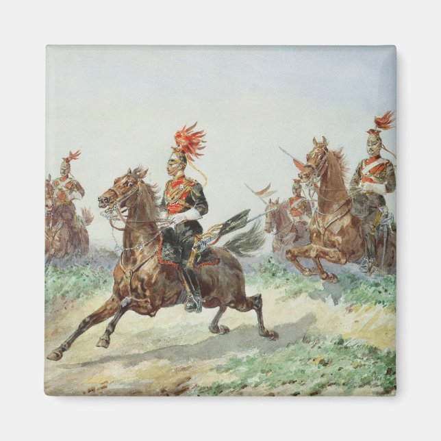 12:e Royal Lancers (med överdrag av penna förhöjd  Magnet (Framsidan)