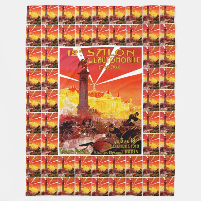 12:e Salon de l'Automobile et du Cycle Fleecefilt (Framsidan)