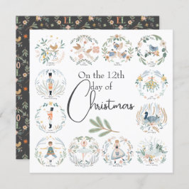 12 Eleganter jul Julkort