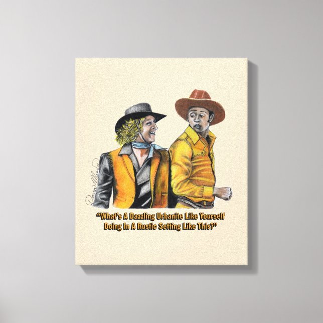 12 Exklusiver Blazing Saddles Canvastryck (Framsida)