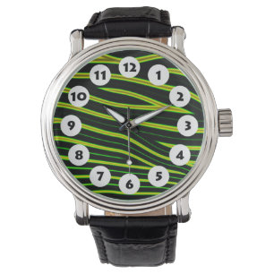 12 fläckar - Grönt Ripples Armbandsur