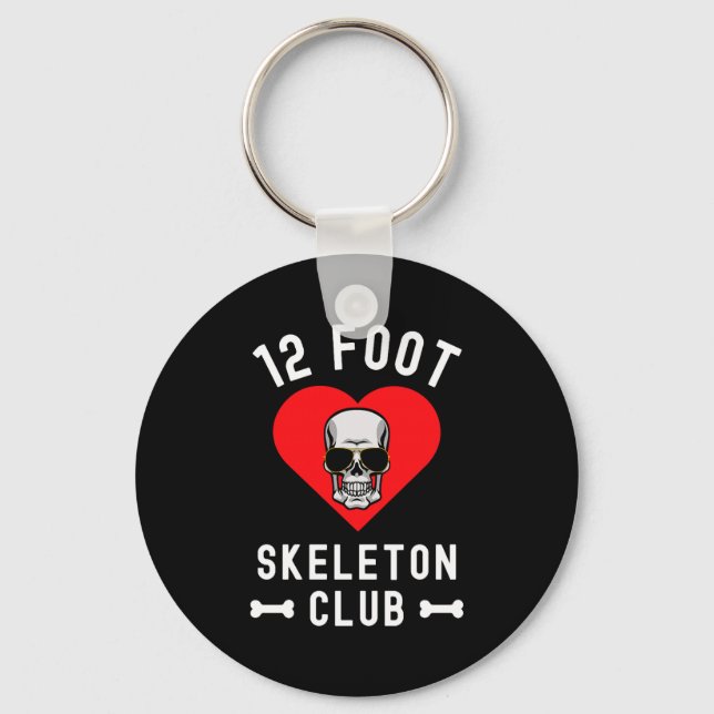 12 Foot Skeleton Club Giant Skelly Gles Valentine' Nyckelring (Framsida)