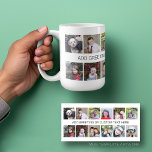 12 Fotoinstagram-kollage med en textrad Kaffemugg<br><div class="desc">En enkel fotokollage med 12 foton och en textrad i mitten. Lägg till ditt favoritprogram bilder i den här roligten-mallen. Du kan använda Instagram-foton eller eventuella foton för det här rutnätet. Det här är konfigurerat för 12 foton och ett område där du kan lägga till en textrad.</div>