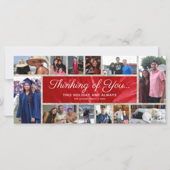 12 Fotojulkort | Helgdag Collage (Framsida)