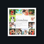12 Fotokollage Best Granny Grandma Definition Canvastryck<br><div class="desc">Anpassa den här eleganten 12 fotokollage för din speciella mormor, mormor, mormor, mormor, nana eller nanny för att skapa en unik gåva för födelsedagar, jul, mors dag eller vilken dag du vill visa hur mycket hon elak till dig. Ett perfekt sätt att visa henne hur fantastisk hon är varje dag....</div>