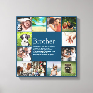 12 Fotokollage Blue Roligt Coola Brother Definitio Canvastryck