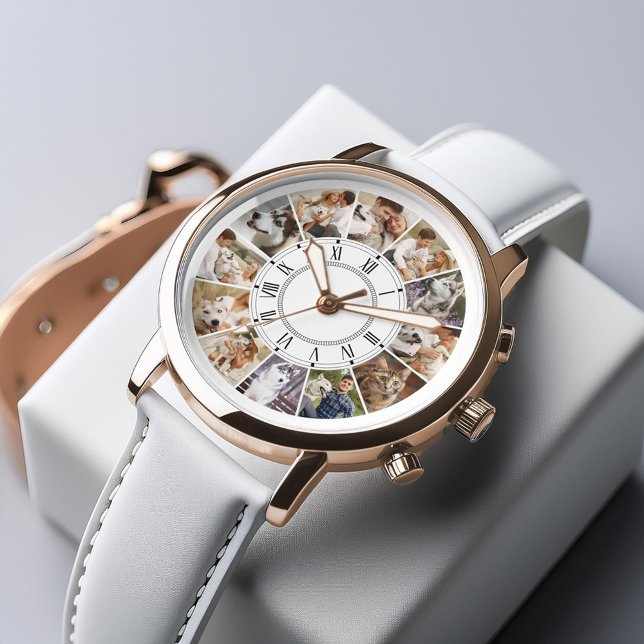 12 Fotokollage för Anpassningsbar Armbandsur (Inspiration mockup (not actual product))