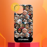 12 Fotokollage - funky hexagon - Random Mönster<br><div class="desc">Fyrkantiga bilder fungerar bäst med den här mallen. Ett slumpmässigt urval av 12 bilder formade som hexagoner i ett mönster som täcker hela telefonfodralet. Lägg till ditt favoritprogram bilder i den här roligten-mallen. Du kan använda kvadratiska foton eller eventuella foton för det här rutnätet.</div>