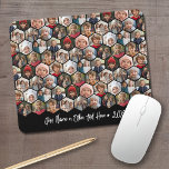 12 Fotokollage - funky hexagon - Random Mönster Musmatta<br><div class="desc">Fyrkantiga bilder fungerar bäst med den här mallen. Ett slumpmässigt urval av 12 bilder formade som hexagoner i ett mönster som täcker hela muspekaren. Lägg till ditt favoritprogram bilder i den här roligten-mallen. Du kan använda kvadratiska foton eller eventuella foton för det här rutnätet. Den svarta bakgrunden kan ändras när...</div>
