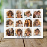 12 Fotokollage med vit bakgrund Vykort<br><div class="desc">Lägg till ditt favoritprogram bilder i den här roligten-mallen. Du kan använda Instagram-foton eller eventuella foton för det här rutnätet.</div>