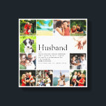 12 Fotokollage Modern Coola Make Definition Canvastryck<br><div class="desc">Anpassa med 12 favoritfoton och personlig för speciella make för att skapa en unik gåva för födelsedagar,  årsdagar,  bröllop,  jul eller vilken dag som helst som du vill visa hur mycket elaket går till dig. Ett perfekt sätt att visa honom hur fantastisk han är varje dag. Designad av Thisisnotme©</div>