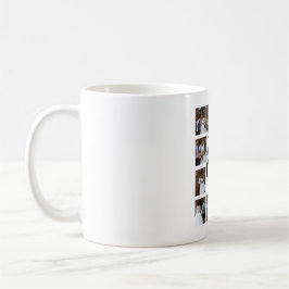 12 fotokollage på Lycklig-årsdagen Kaffemugg