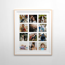 12 fotokollage poster