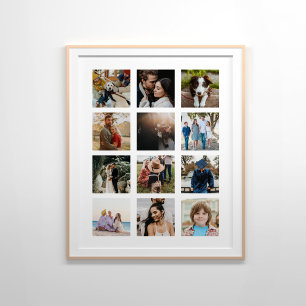 12 fotokollage poster