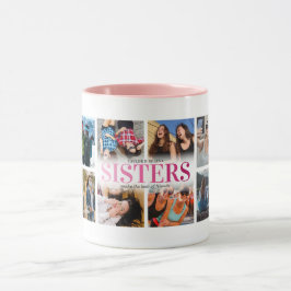 12 Fotokollage Rosa Sisters Mugg